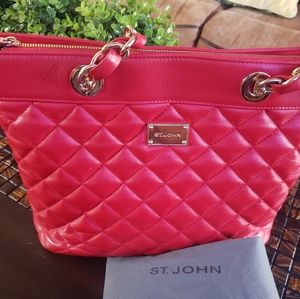 Saint John Red Handbag